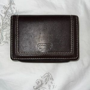 Coach brown wallet, small